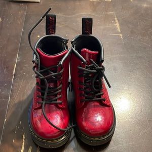 Dr Martens- Red toddler boots size 7